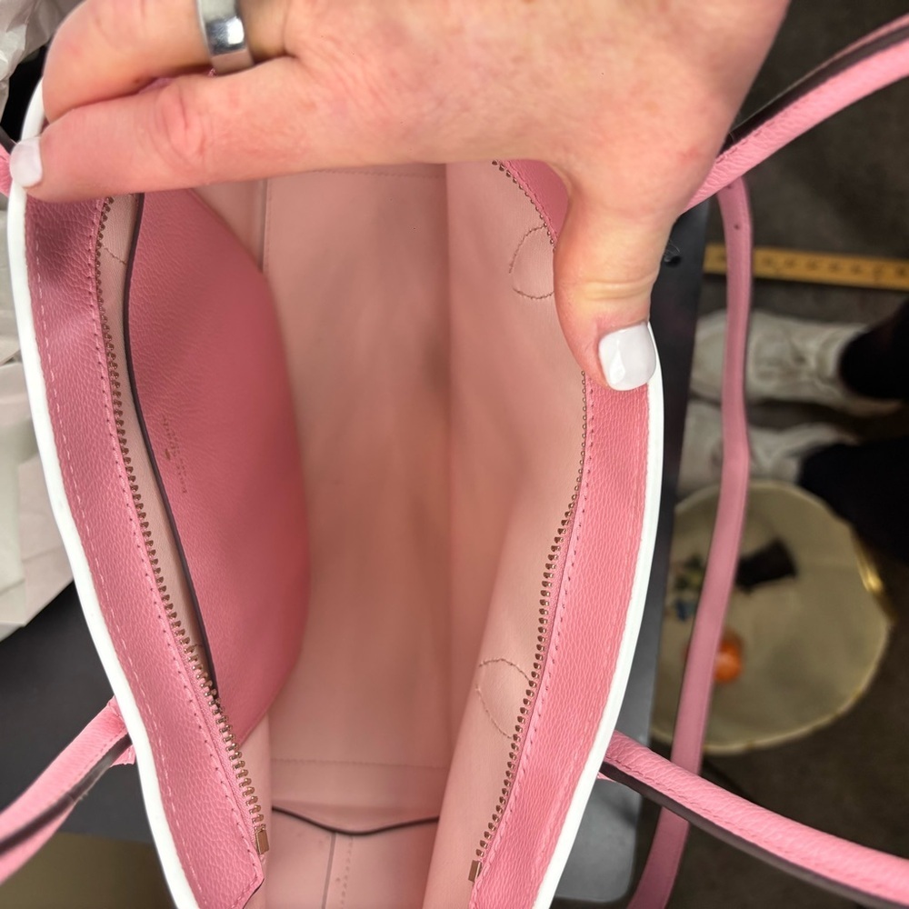 Kate Spade Blush Pink Eva Satchel Bag Shoulder bag Crossbody Vacation - Picture 8 of 9